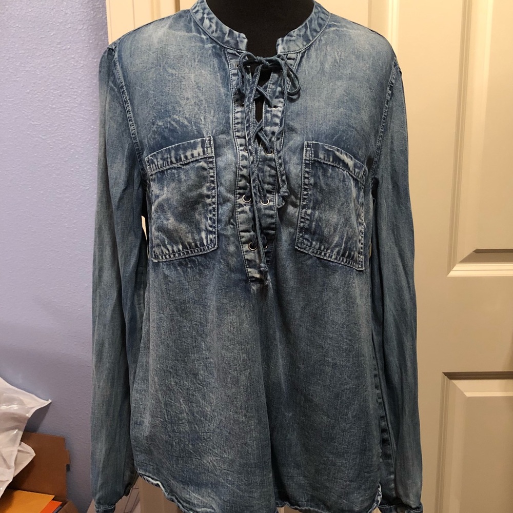 Denim blouse